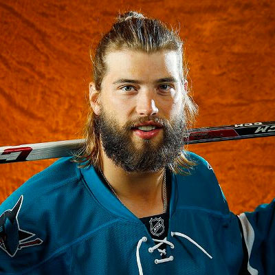 Brent Burns beard The Best Hockey Hairstyles 2014