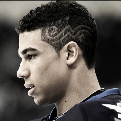 Evander Kane hair The Best Hockey Hairstyles 2014