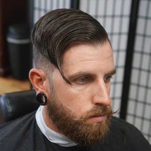 dtownpresident slicked undercut with beard