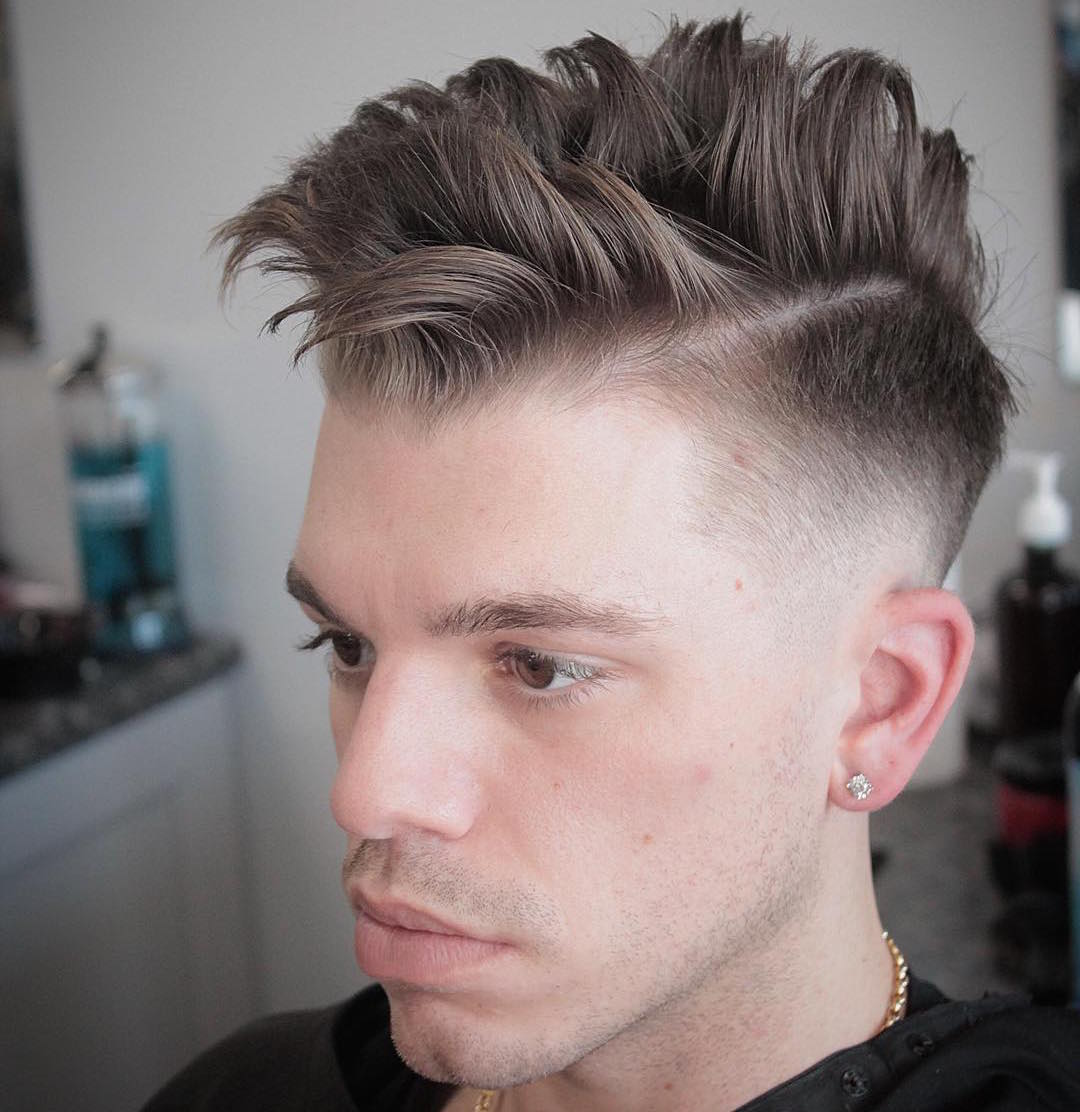 mikes_custom_kuts_high fade and separated choppy hair on top