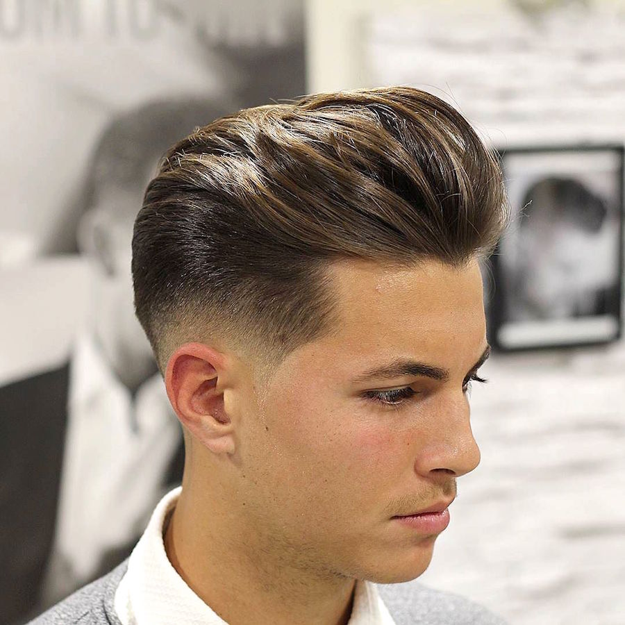 Short One Side Mens Hair 18