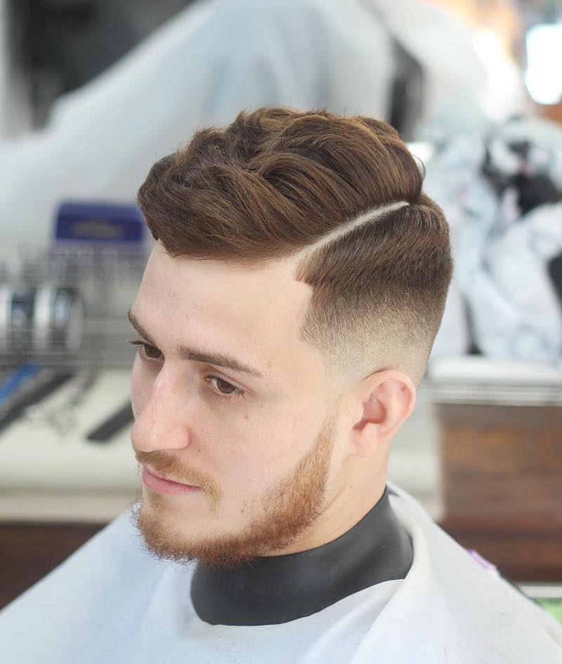 alan_beak_and perfect fade hard part natural waves hair styles