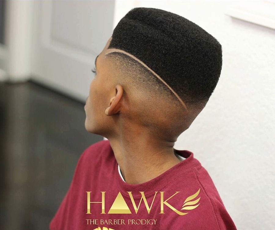 hawkthebarberprodigy_and surgical part bald fade rounded flat top haircut