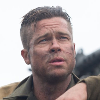 brad pitt fury hairstyle