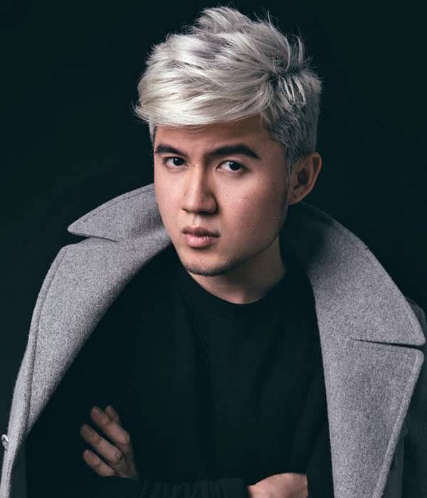 Street Style Silver Hair Color Cool Haircut Thick Hair Men 2017 Luke Lopez