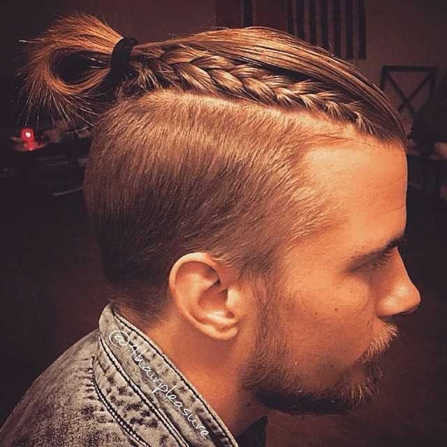 man braid long hairstyle for men