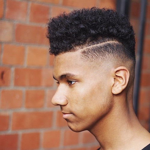 bitethythumb Skin Fade Hard Part Natural Hair