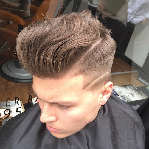 menspiresalon long natural hair blow dried back hi lo fade