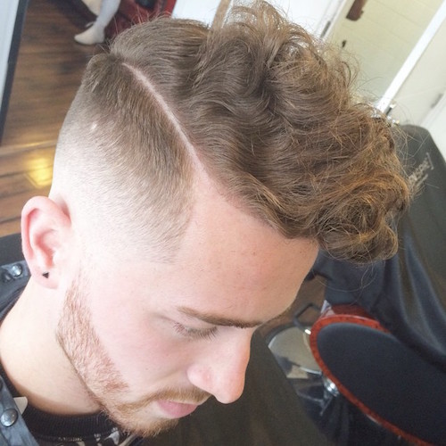 menspiresalon_AND_disconnected longer natural curls on top