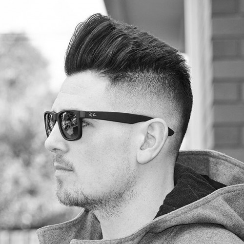 iranthebarber bald fade and modern style textured pomp