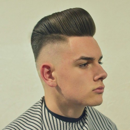 kieronthebarber big pomp with bald fade