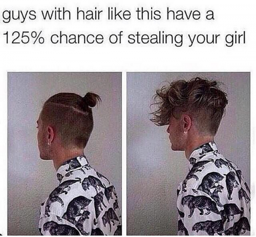 man bun top knot steal your girl