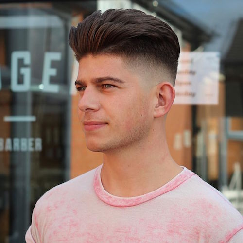 daniellecorbett__bald fade and thick hair blow dried