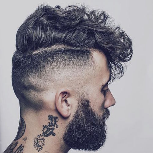 thenomadbarber bald fade undercut curly hair