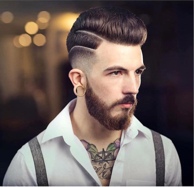 braidbarbers_high lo fade medium pompadour