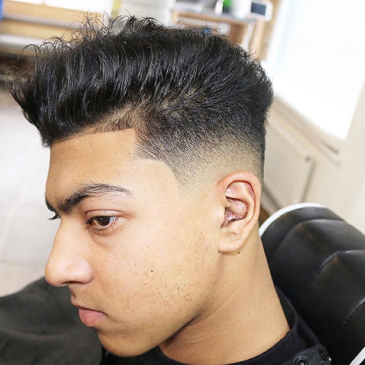 menspiresalon_and skin fade medium hair hairstyle for men