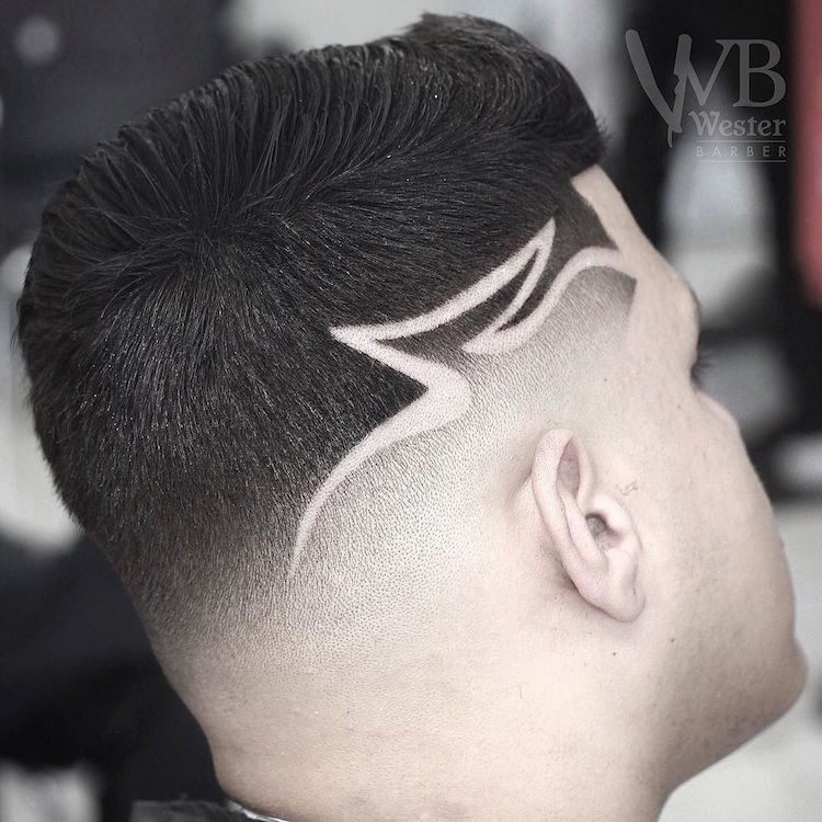 wester_barber_and short hair cool hair design