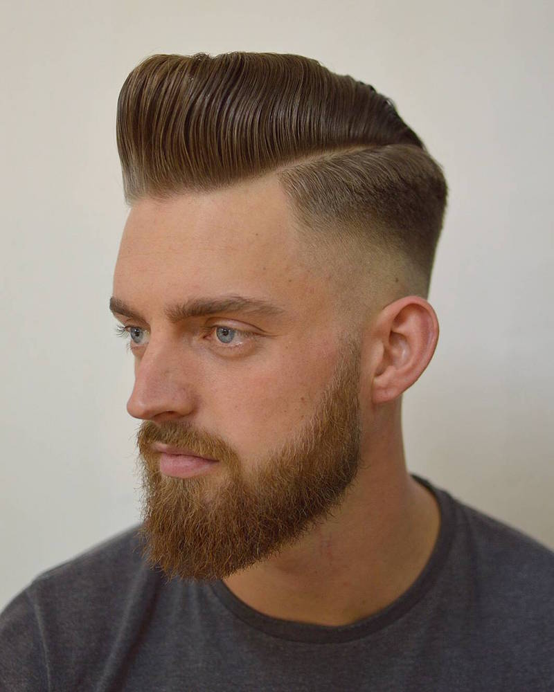 barber_djirlauw_and classic skinfade sidepart pompadour