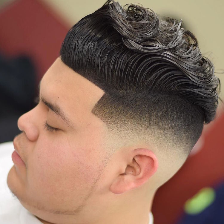 gerrybarber_and slick pompadour skin fade