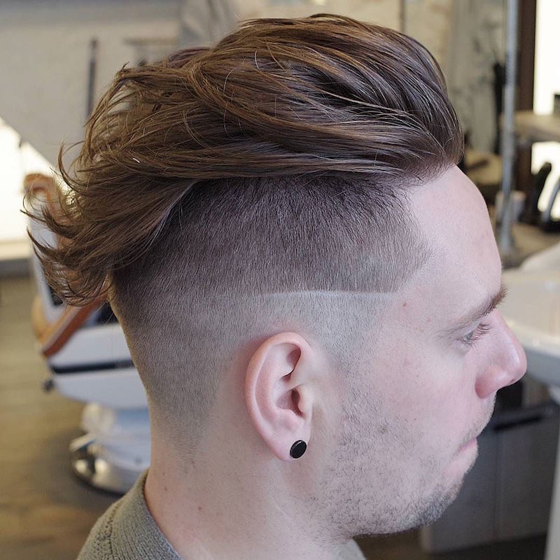 undercut hairstyle long on top