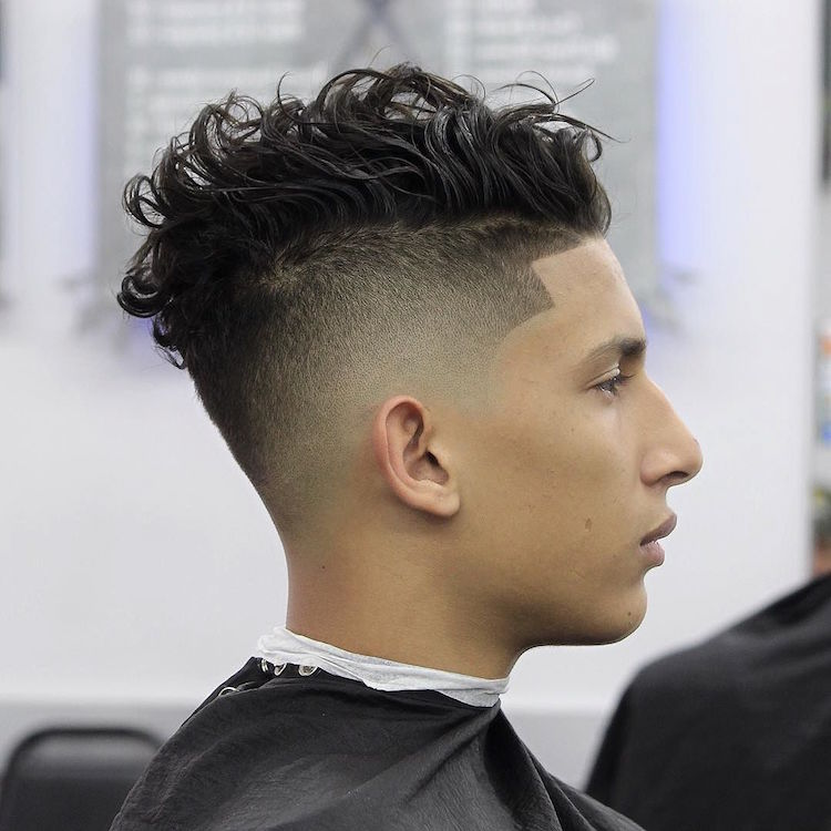 nellynelthebarber_loose messy curly hair and high fade