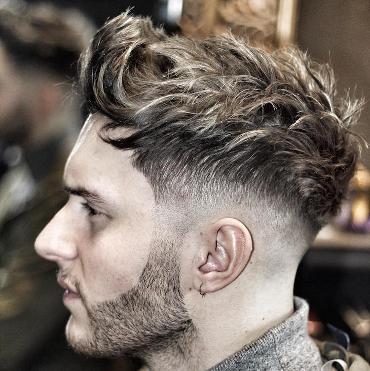 ryancullenhair_ textured wavy hair mid fade