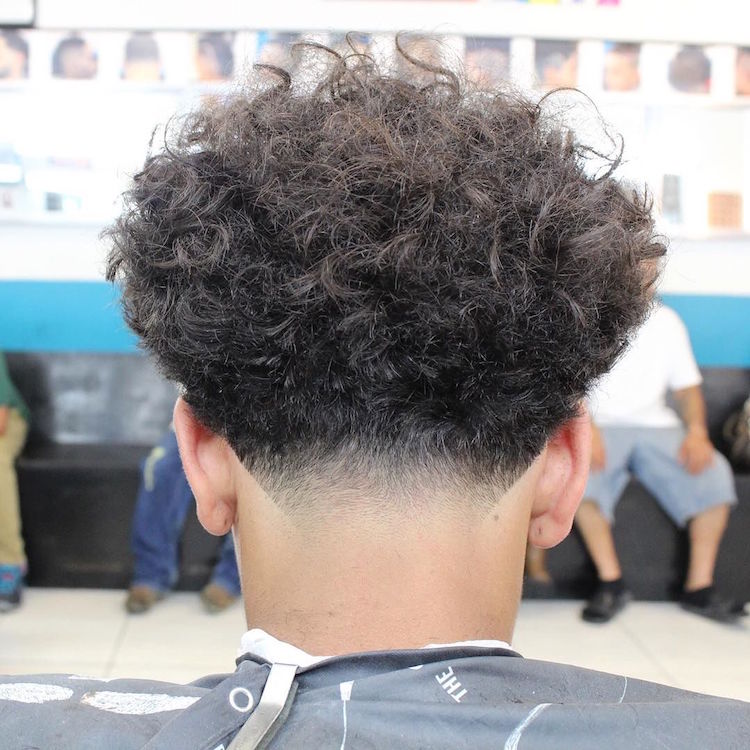 willperez82_ taper blowout with curls haircut