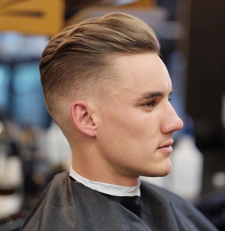 Men's Brushed Back Hairstyles, A Gallery