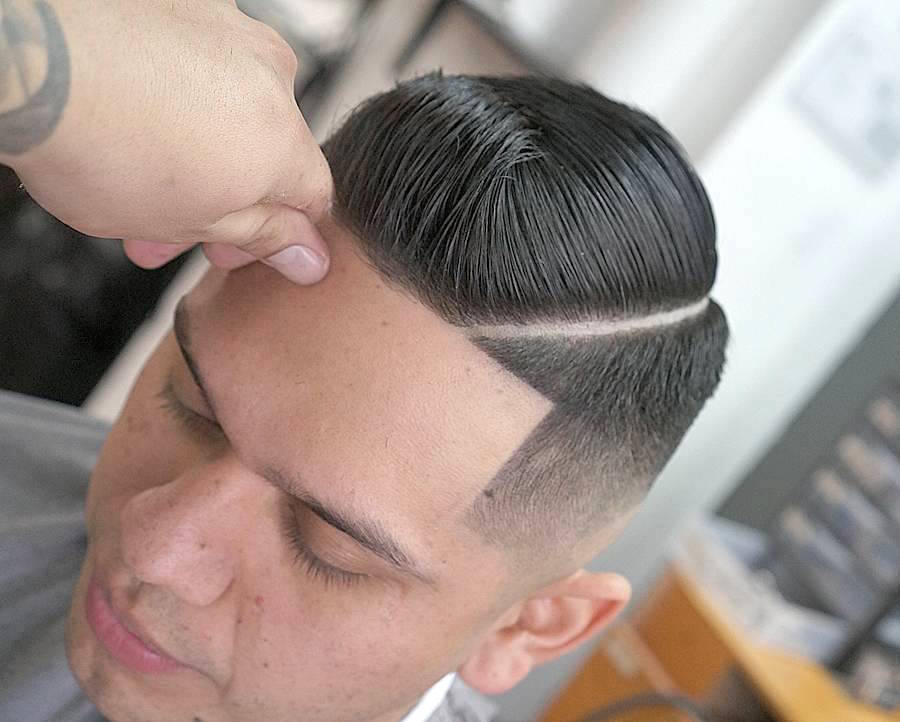 monster_eddiejr_and short haircut for men with hard part