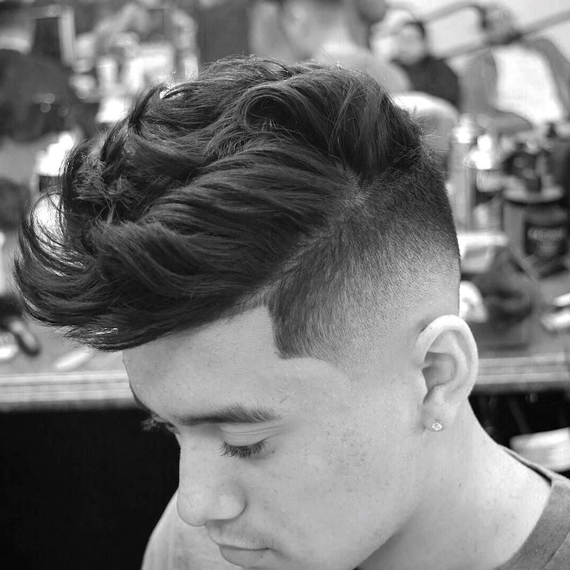 officialbarberclub_and high fade thick textured hair