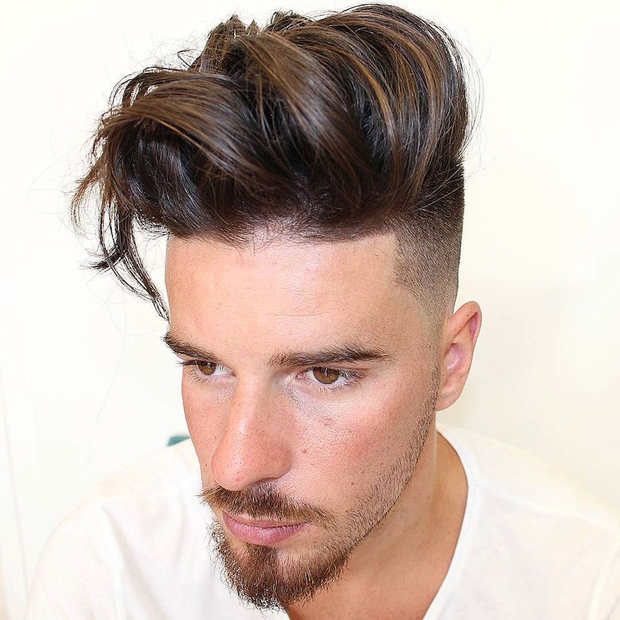 agusbarber__and long thick hair with natural texture and high fade