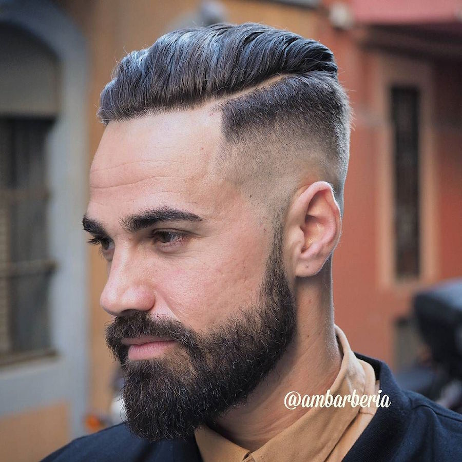 ambarberia_and high fade and slicked back hair hairstyle