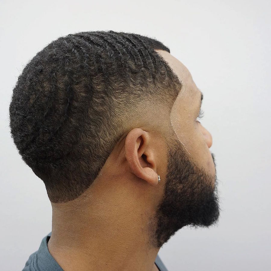 360 waves with temple fade