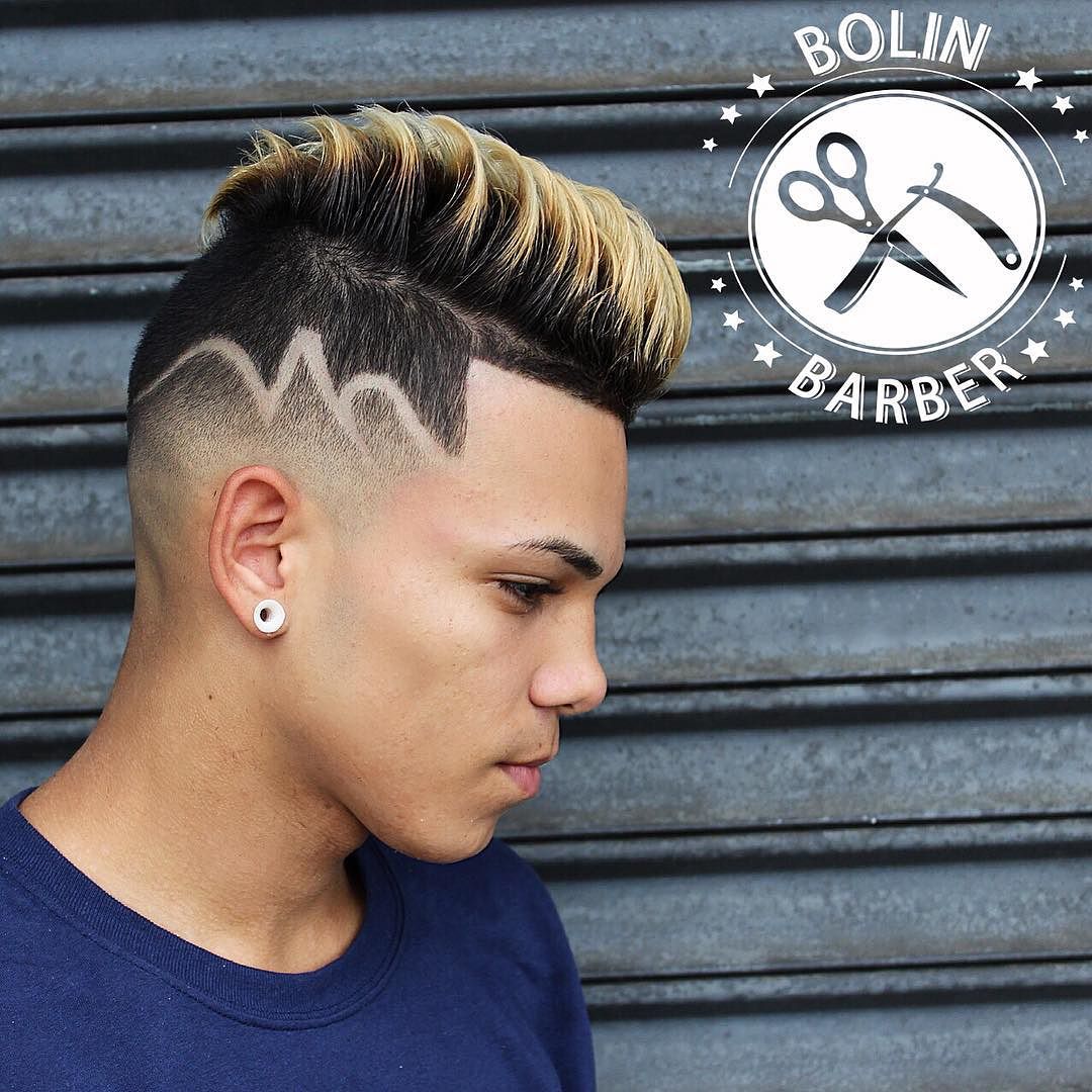 bolinbarber_and hi lo fade hair design color de pelo mejores peinados hombres