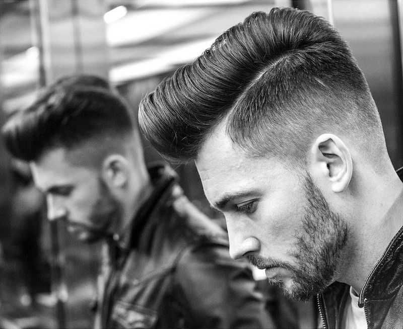 braidbarbers_and classic pompadour mejores cortes de pelo para hombres