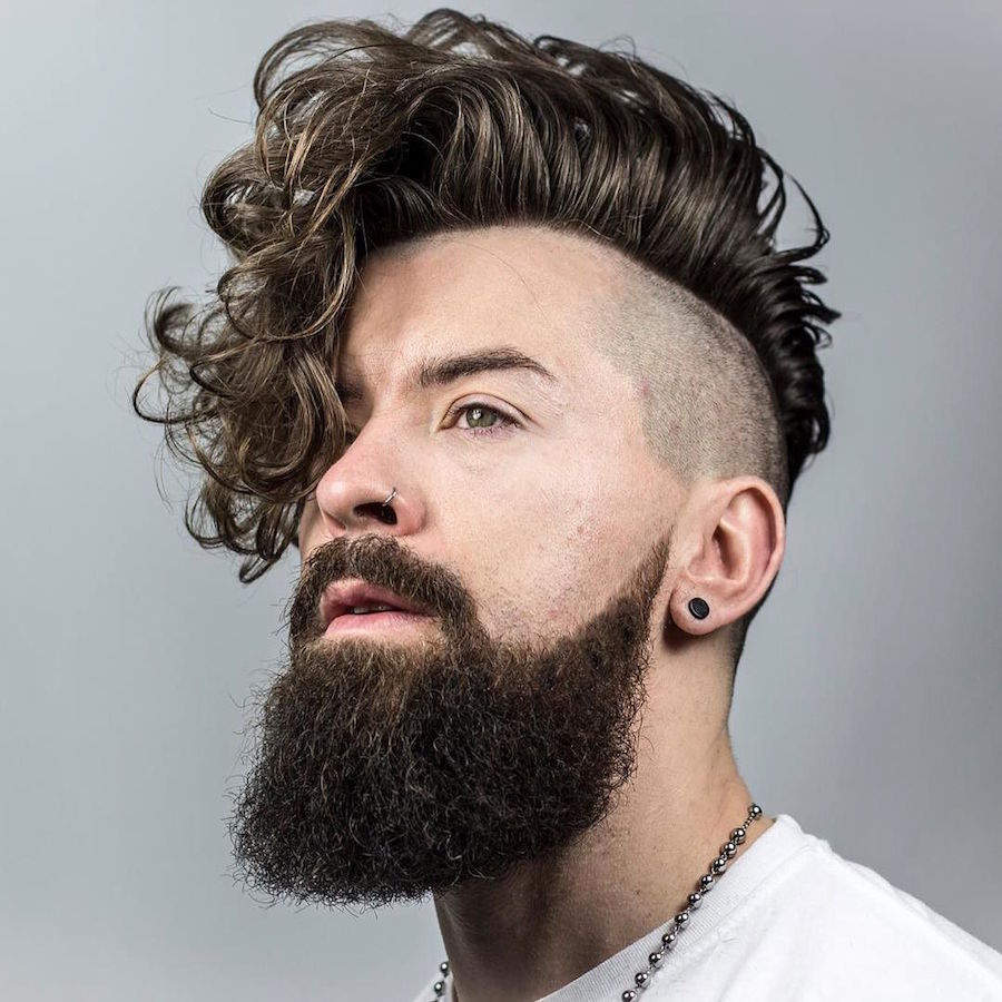 braidbarbers_and zero fade with undercut both sides long curly fringe cool hairstyles