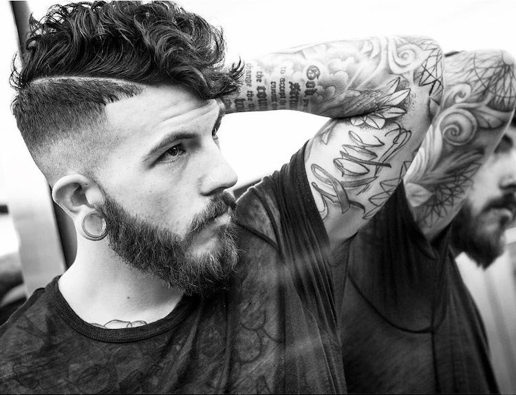 braidbarbers_curly hair undercut peinados modernos para hombres