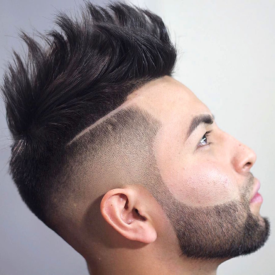 ceejayfadez_and messy hair blown dry side hard part hairstyles men
