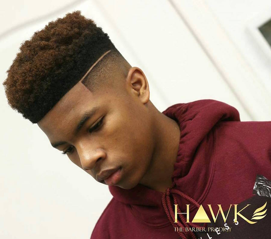 men's hairstyles dynasty_barbers_and clean bald fade hard part natural flat top mens popular haircuts