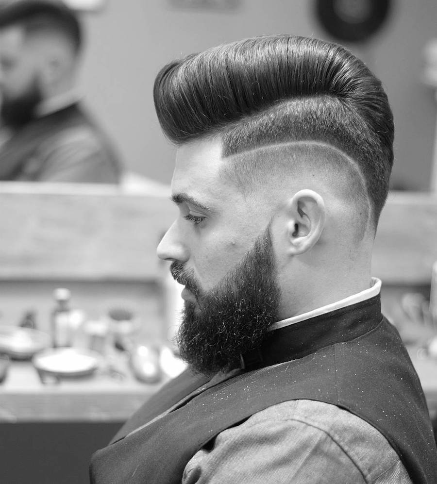 lianos_urban_cutz_and clean hi lo fade with surgical part mens hairstyle 2016