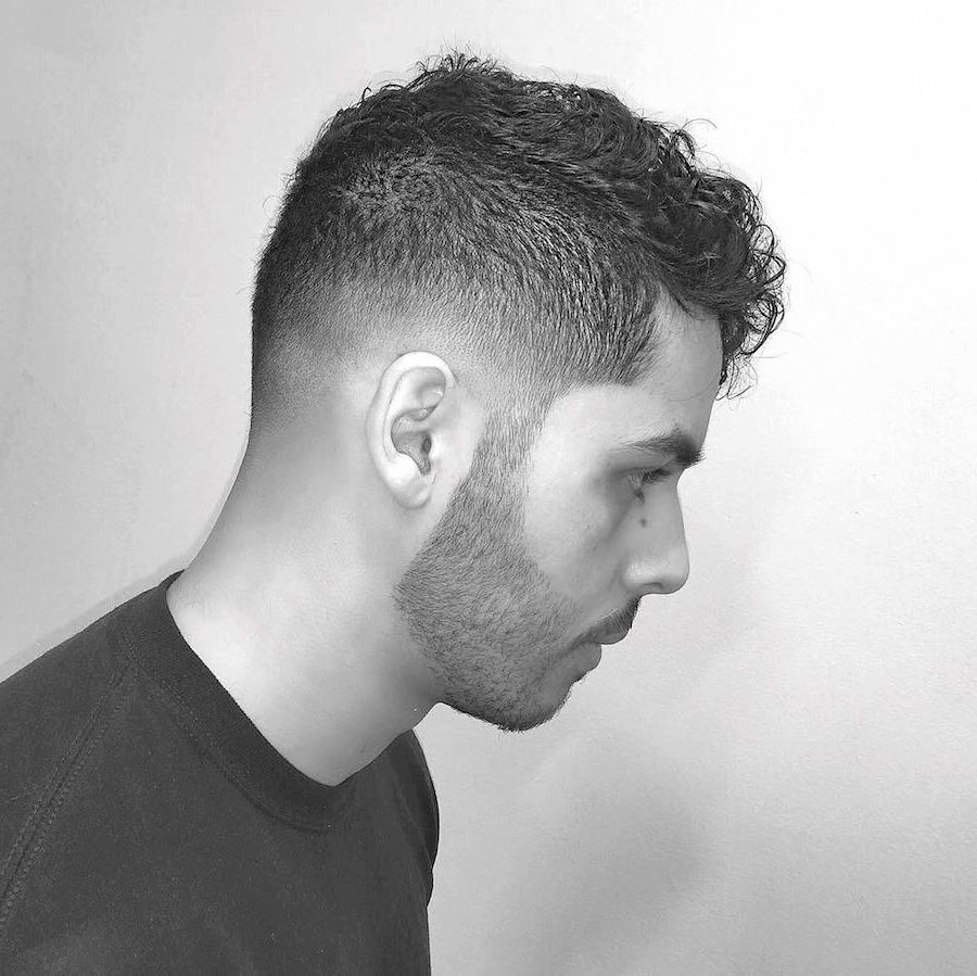 luiiisc__and modern classic men's haircut short curly hair