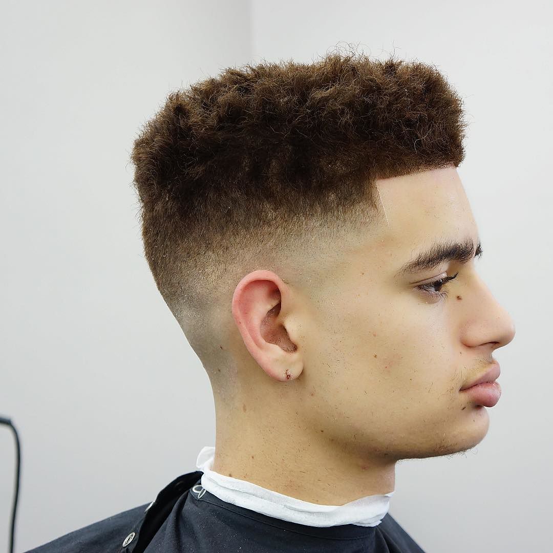 Cuero desteñido y flat-top