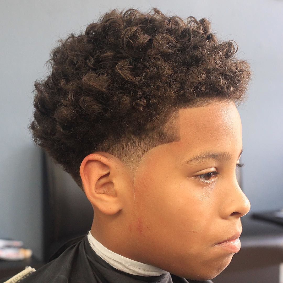 Curly haircut for boys