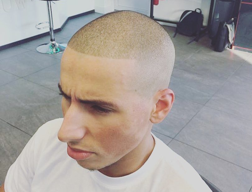 bald razor fade