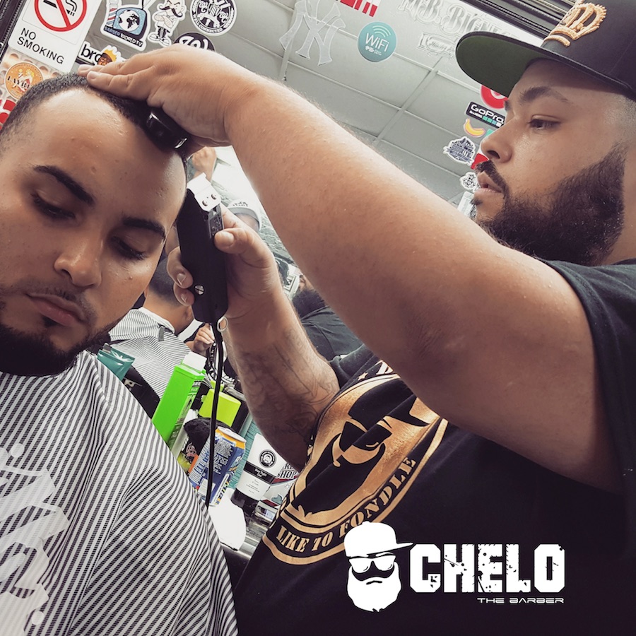 chelo the barber in action