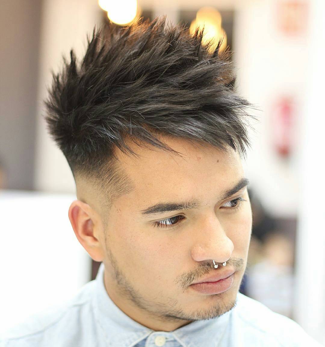 undercut hairstyle with spikes