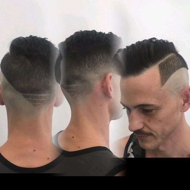 justinthomashair Hard Fade VCut Neck