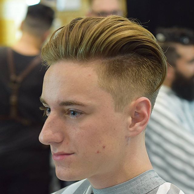 barberbirdman Loose Slick back undercut