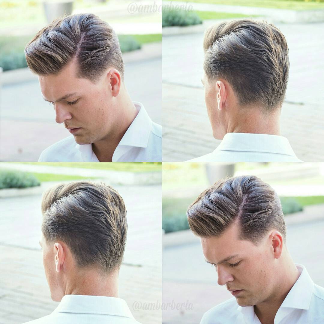 Side part hairstyle for guys