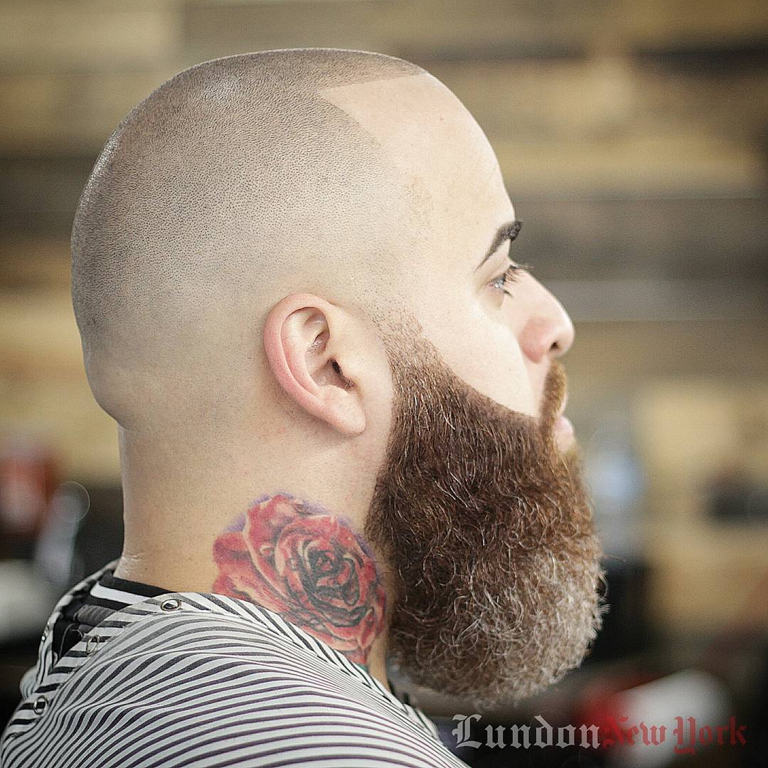 very short mens bald fade haircut